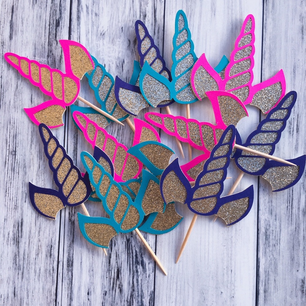 Unicorn Cupcake Toppers